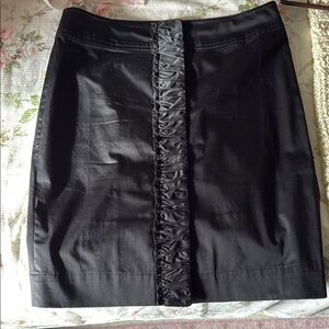 Talbots Black Ruched Knee-Length Cocktail Skirt